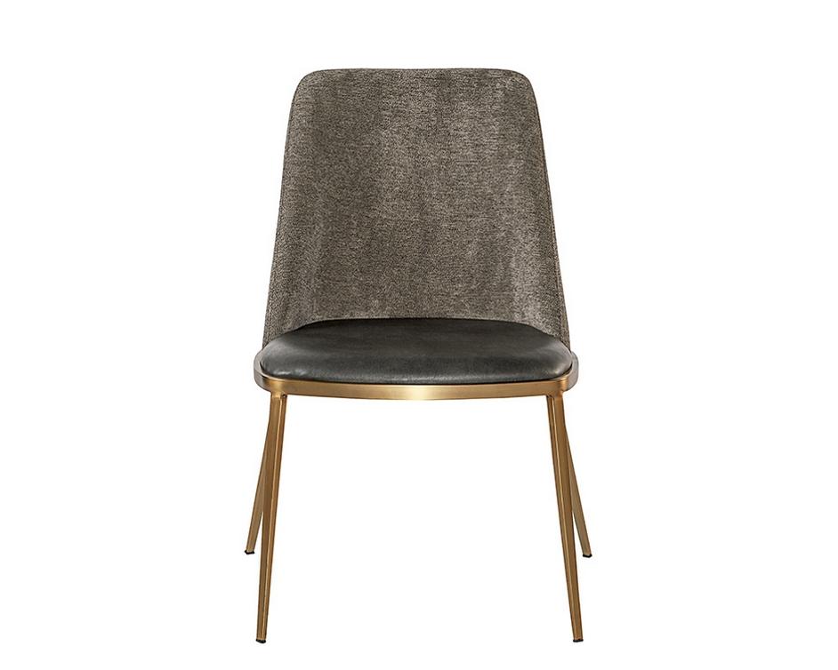 Dover Dining Chair - Bravo Portabella / Sparrow Grey by Sunpan