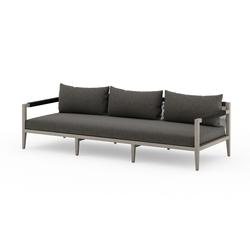 Sherwood Outdoor Sofa In 93" In Grey/Charcoal by FOUR HANDS