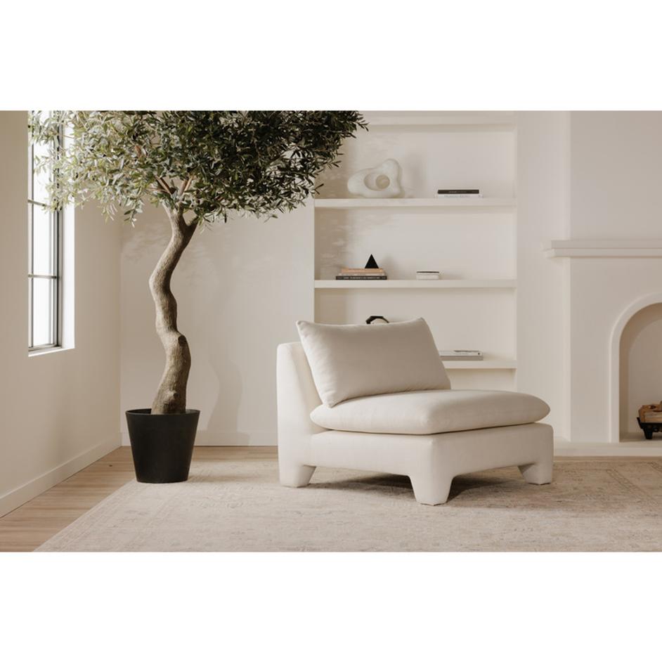 Estelle Lounge Chair Cream by Moes Home