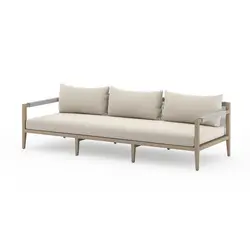 Sherwood Outdoor Sofa In 93" In Brown/Faye San by FOUR HANDS