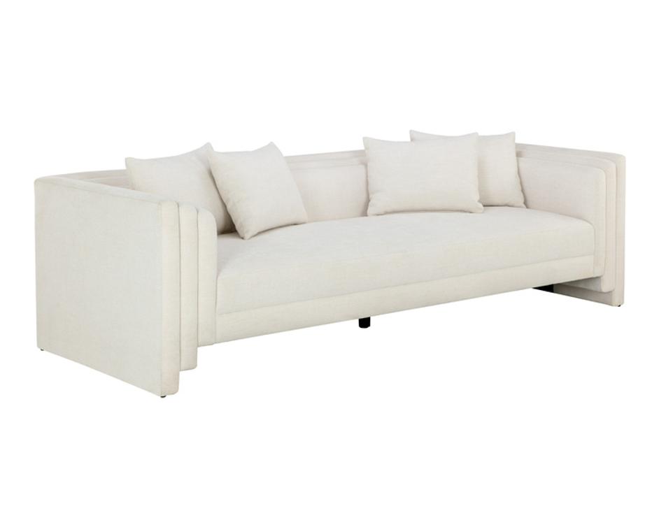 KIRA SOFA - HEATHER IVORY TWEED by Sunpan