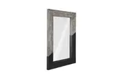 Geometry Wood Mirror, Gray Stone, Black by PHILLIPS COLLECTION