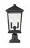 Beacon 2 Light Outdoor Pier Mounted Fixture in Black Finish by Z-Lite