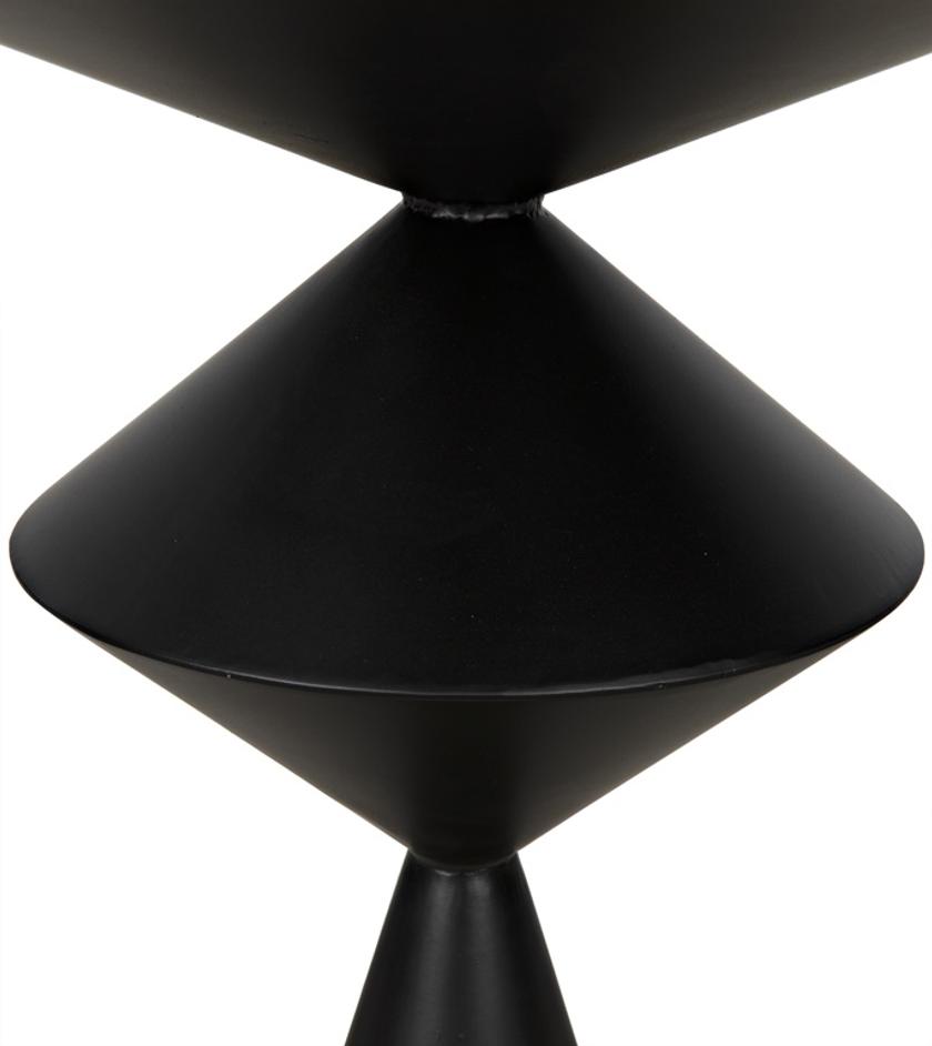 Zasa Side Table, Black Steel by Noir Furniture