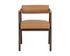 SOVA DINING ARMCHAIR - ANTIQUE BROWN - SAHARA CAMEL LEATHER by Sunpan