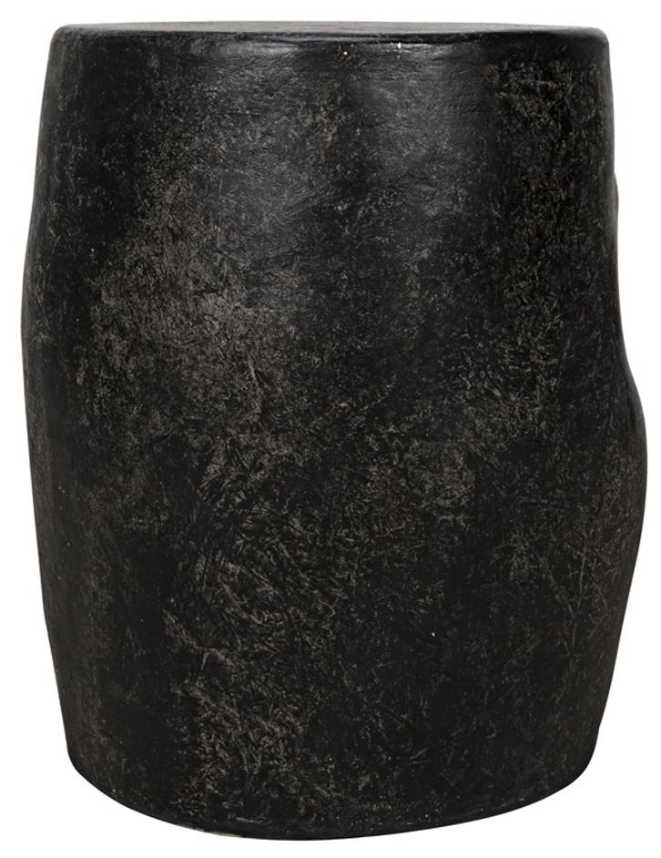 Head Side Table, Black Fiber Cement by Noir Furniture