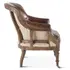 Shakespeare Deconstructed Armchair with Cigar Leather and Solid Wood Legs by Home Trends & Design