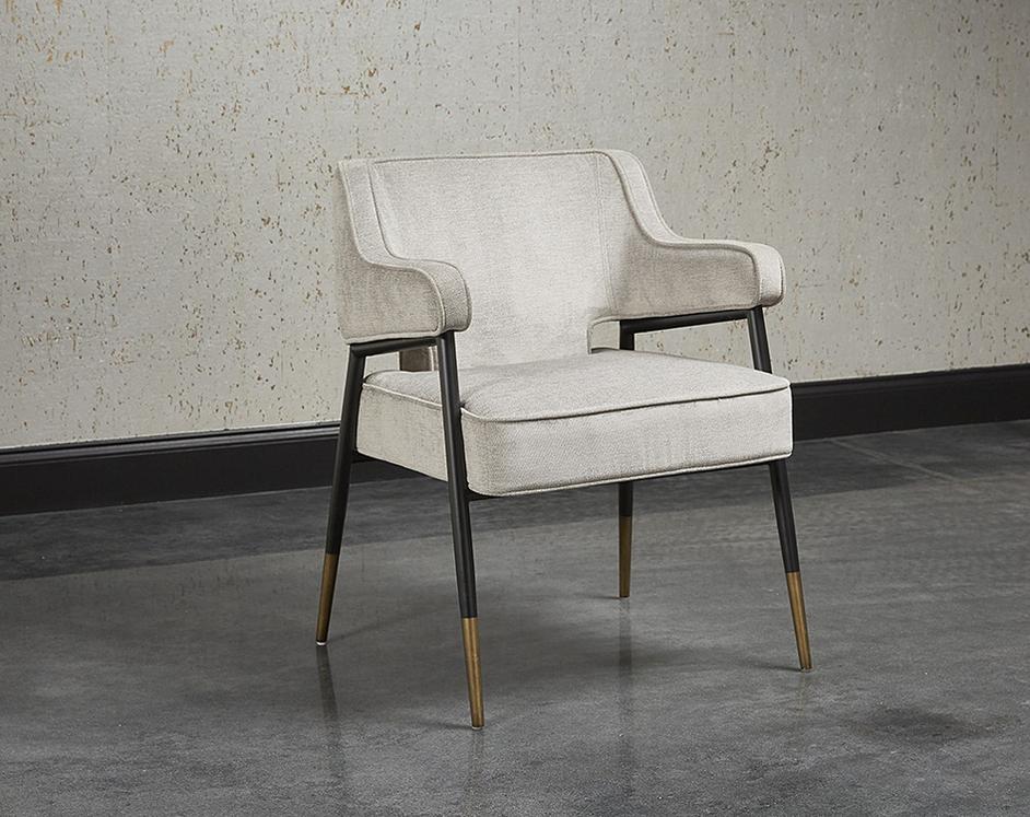 Derome Armchair - Polo Club Stone by Sunpan