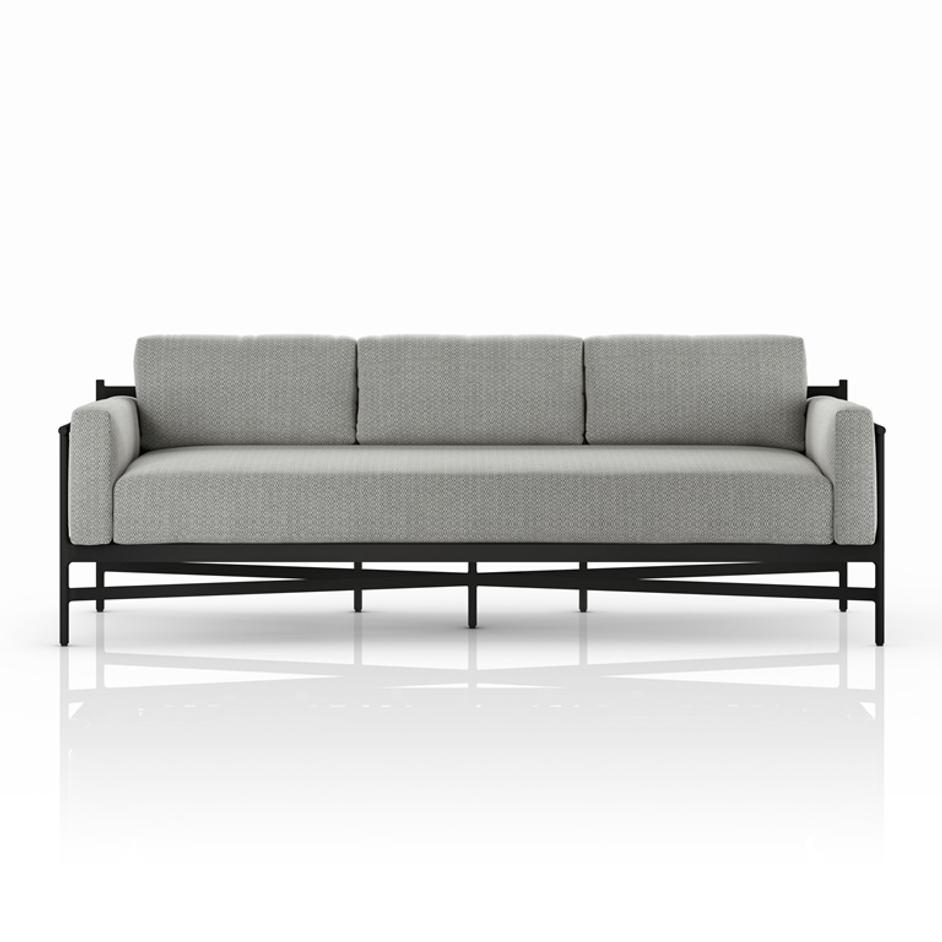 Hearst Outdoor Sofa 99" In Faye Ash by FOUR HANDS