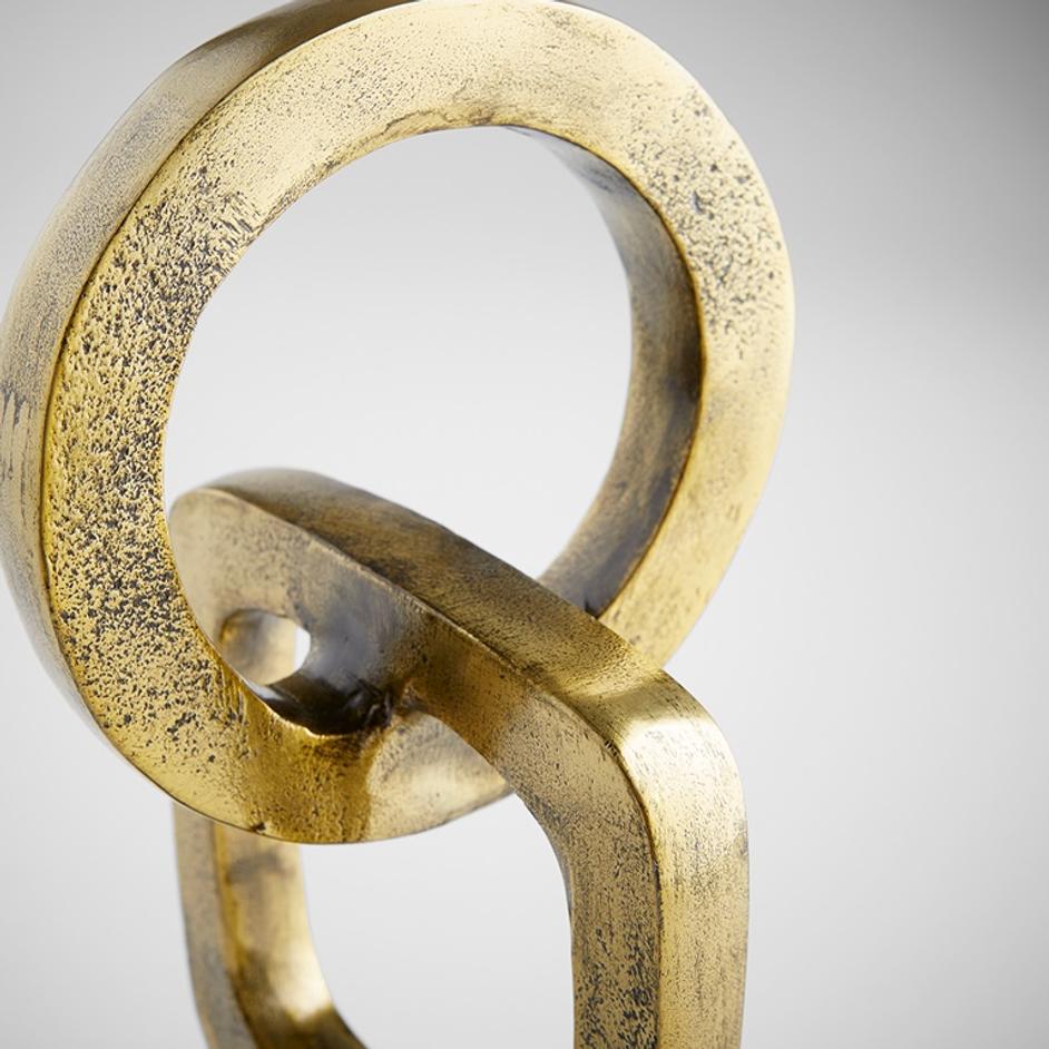 Accession Sculpture in Gold and Black by Cyan Design
