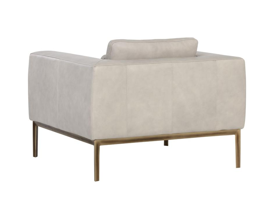 Burr Armchair - Bali Bone Leather by Sunpan