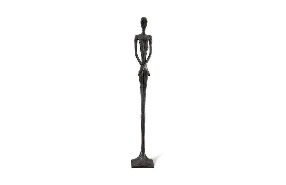 Skinny Female Sculpture, Liquid Silver by PHILLIPS COLLECTION