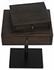 Enola Side Table, Ebony Walnut with Steel Base by Noir Furniture