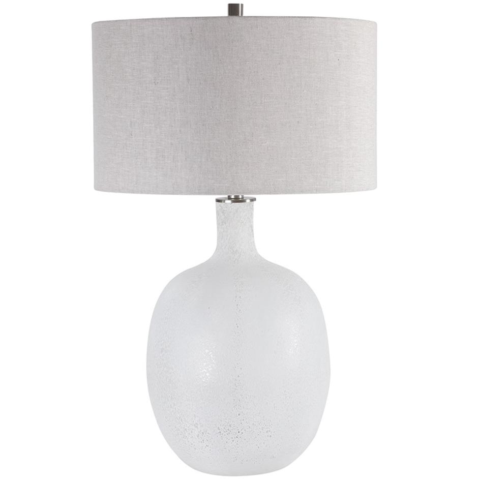 Whiteout Mottled Glass Table Lamp by Uttermost
