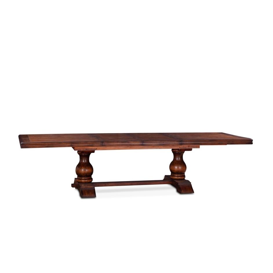 Tuscany 84-128" Extension Table, Chestnut by Home Trends & Design