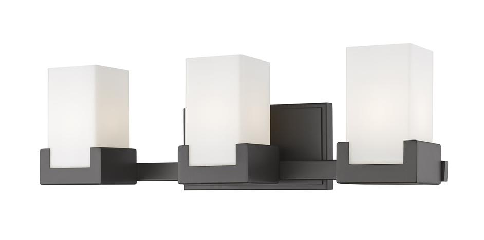 Peak 3 Light Vanity in Bronze Finish by Z-Lite