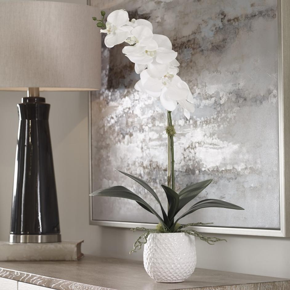 Cami White Orchid by Uttermost