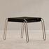 Petra Leather Stool Black by Moes Home