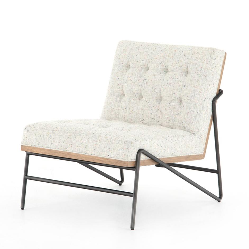 Romy Chair In Mabel Neutral Fleck by FOUR HANDS