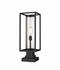 Dunbroch 1 Light Outdoor Pier Mounted Fixture in Black Finish by Z-Lite