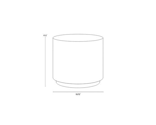 RUBIN END TABLE - TERRAZZO by Sunpan