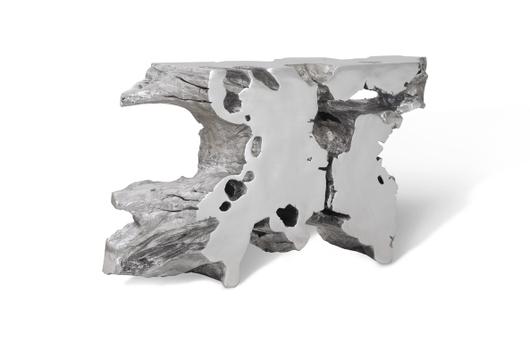 Venice Freeform Console, Silver Leaf by PHILLIPS COLLECTION
