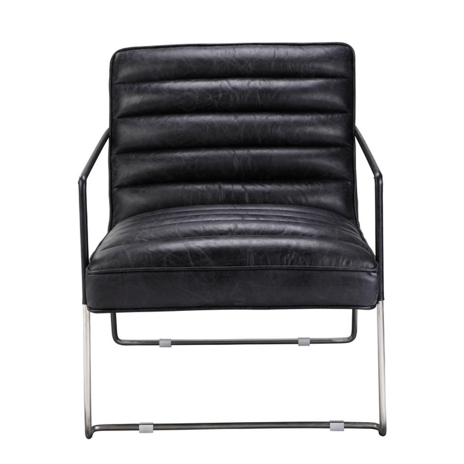 DESMOND CLUB CHAIR - BLACK by Moes Home