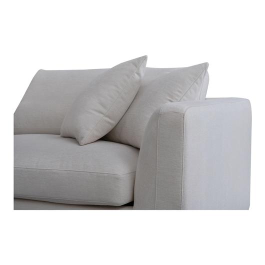 Rue Right Arm Facing Chair Off White by Moes Home