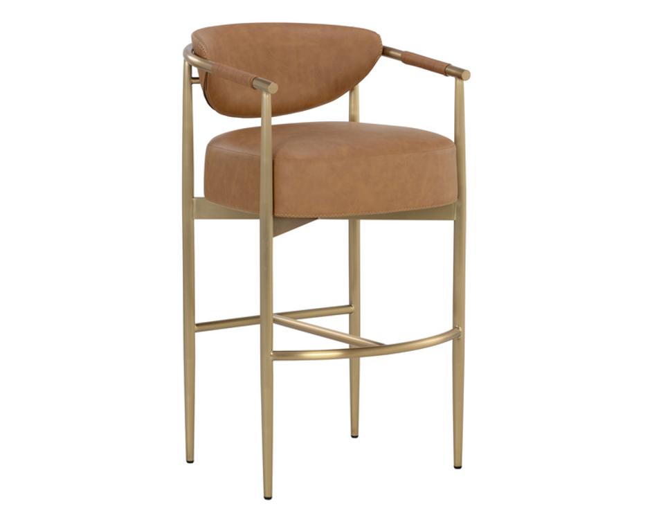 HELOISE BARSTOOL - MILLIKEN COGNAC by Sunpan