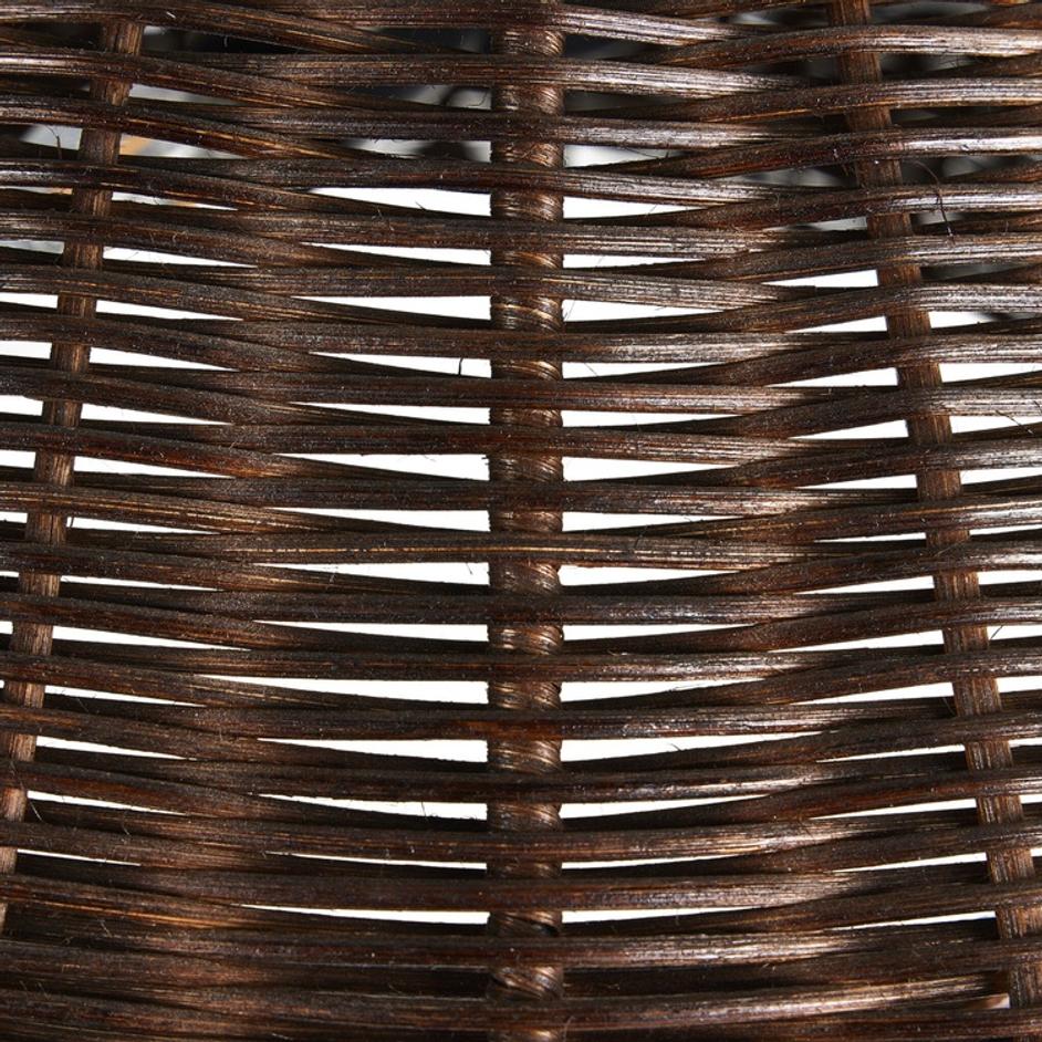 Mccarthy Pendant In Brown Rattan And Antiqued Iron by Four Hands