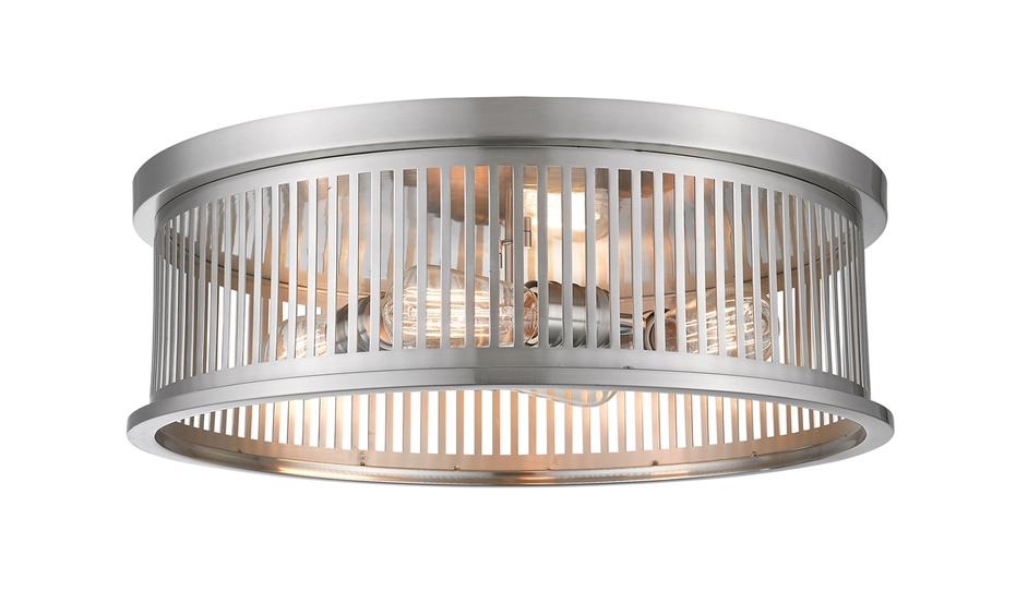 Camellia 4 Light Flush Mount in Brushed Nickel Finish by Z-Lite