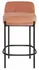 INNA COUNTER STOOL in NECTARINE FABRIC with BLACK LEGS by Nuevo Living