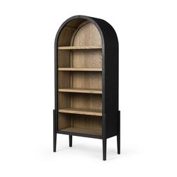 Tolle Bookcase - Drifted Matte Black by Four Hands