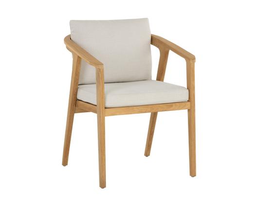CORALINE DINING ARMCHAIR - PALAZZO CREAM by Sunpan
