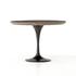 Powell Dining Table 42" - Patchwork Brass-Clad Top by FOUR HANDS