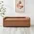 Wendy KD Faux Leather Storage Bench, Vintage Cider by New Pacific Direct