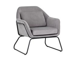 Watts Armchair - Black - Antonio Charcoal by Sunpan
