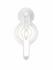 Contour 1 Light Wall Sconce in White Finish by Z-Lite