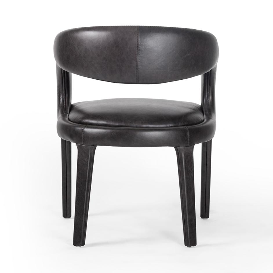 Hawkins Dining Chair In Sonoma Black by FOUR HANDS