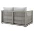 Harman Outdoor Patio Wicker Rattan Loveseat In Gray White by Modway Furniture