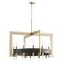 Archibald 24lt Chandelier in Noir / Aged Brass by Cyan Design