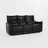 Amsterdam 3 Str Recliner Sofa Black by Classic Home
