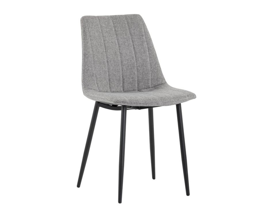 Drew Dining Chair - Black - Light Grey by Sunpan