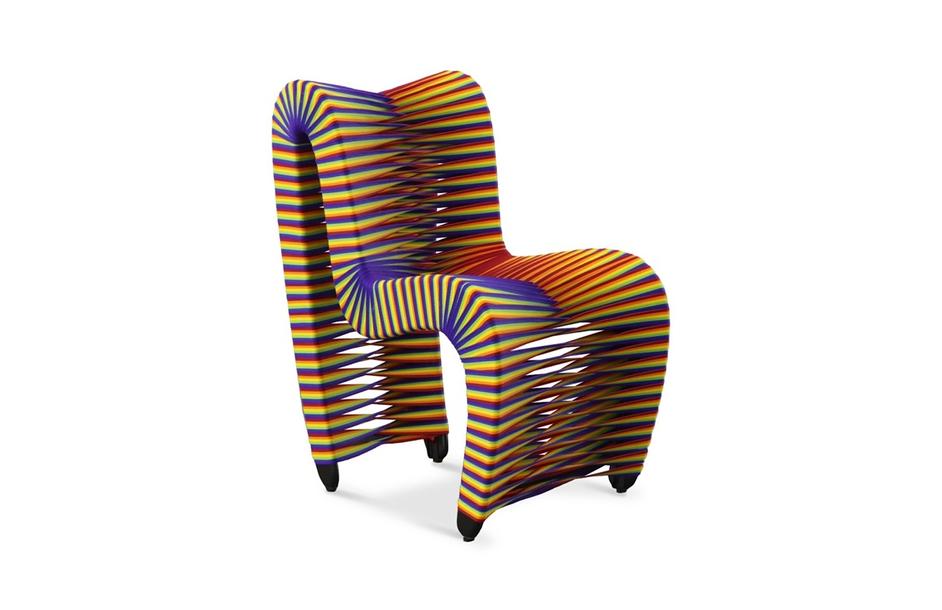 Seat Belt Dining Chair, Rainbow/Pride by Phillips Collection