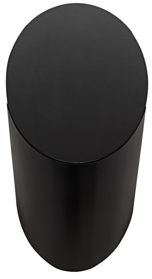 Marigold Desk, Ebony Walnut with Black Steel by Noir Furniture