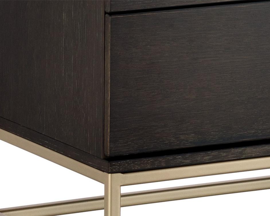 Rebel Dresser - Gold - Charcoal Grey by Sunpan