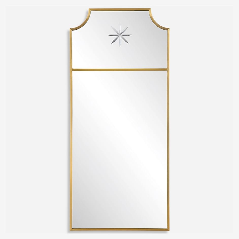 Caddington Tall Brass Mirror by Uttermost