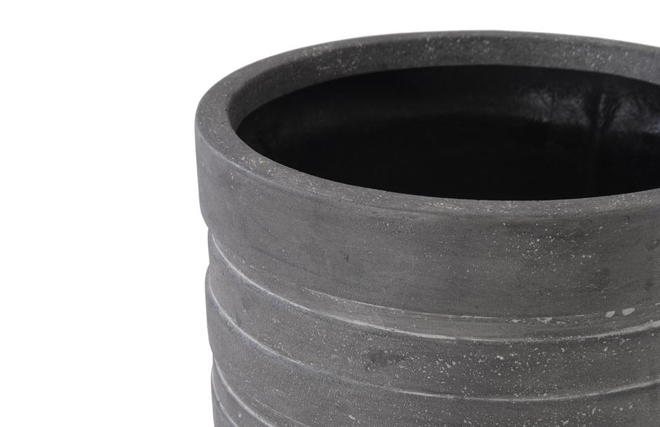 June Slim Planter, Raw Gray, Large by PHILLIPS COLLECTION