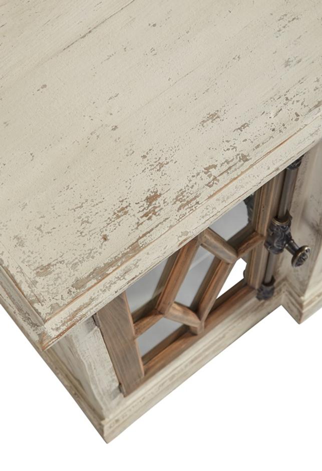 Dove Stalone Glass Front Server by Furniture Classics