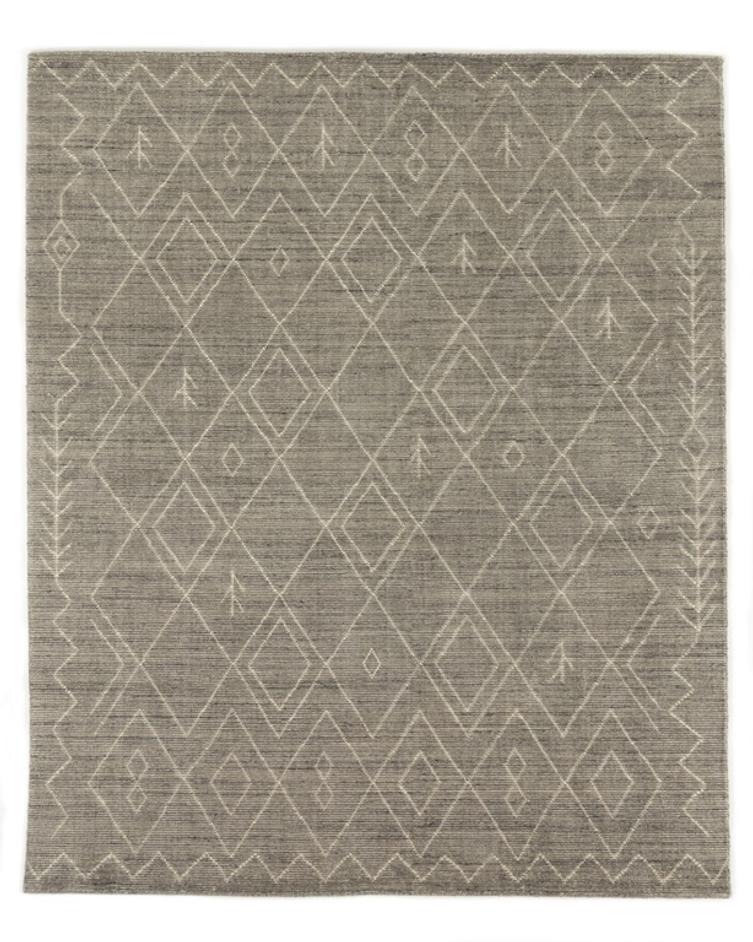 Nador Moroccan Hand Knotted Rug - Nador Grey by Four Hands